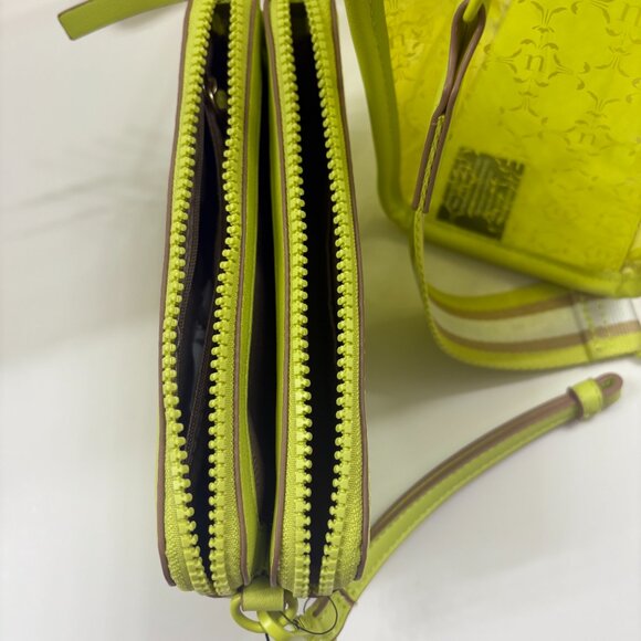 Nanette Lepore - Arianna Clear/ Yellow Logo Satchel - Vegan - Bag in a Bag - NWT - Picture 12 of 12